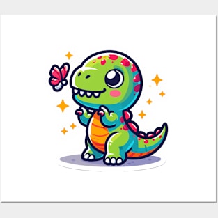 Cute Dinosaur Posters and Art